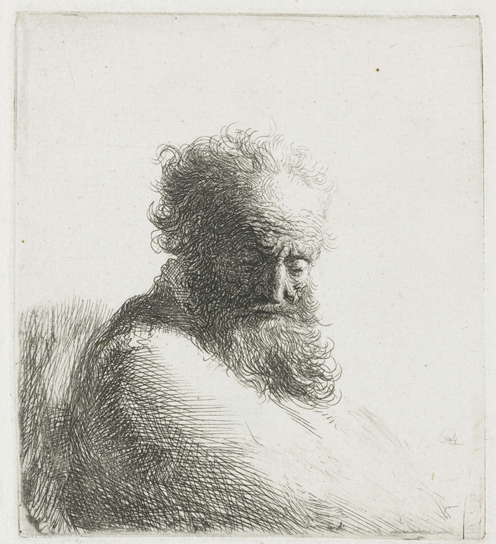  伦勃朗·梵·莱茵 Rembrandt van Rijn——睡着的男人1